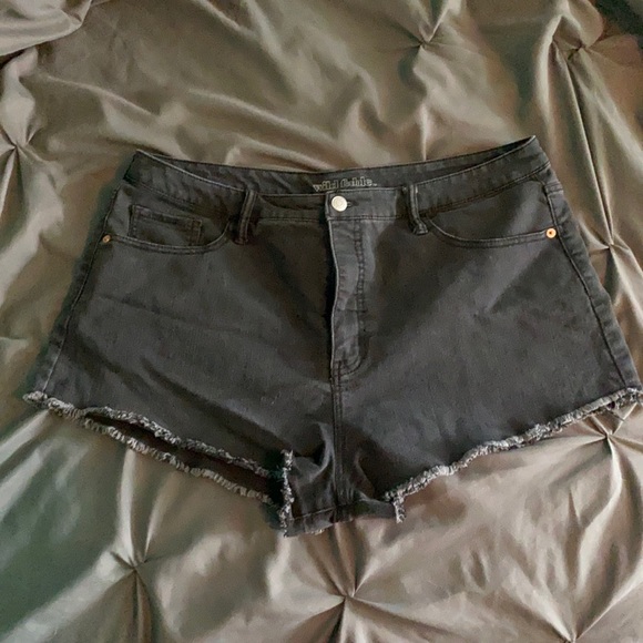 Wild Fable High Rise Black Denim Shorts